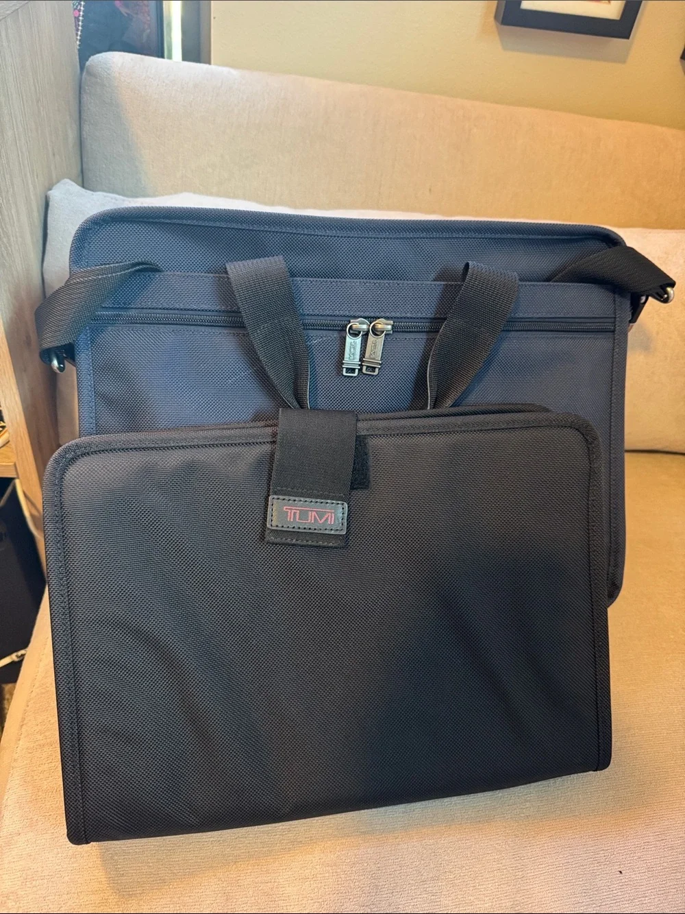 Tumi Alpha 2 ballistic briefcase bag.